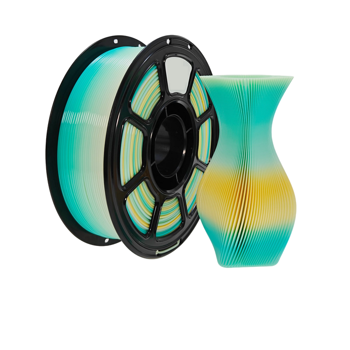 PLA Translucent Gradient Blue White Orange