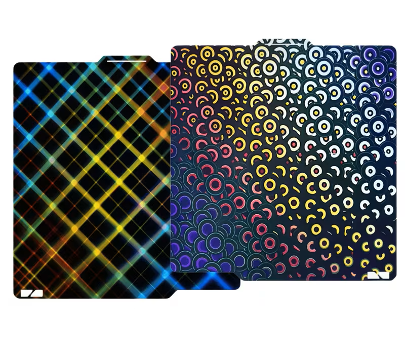 Bambu Lab Build Plate Smooth Rainbow Gear & Kaleidoscope
