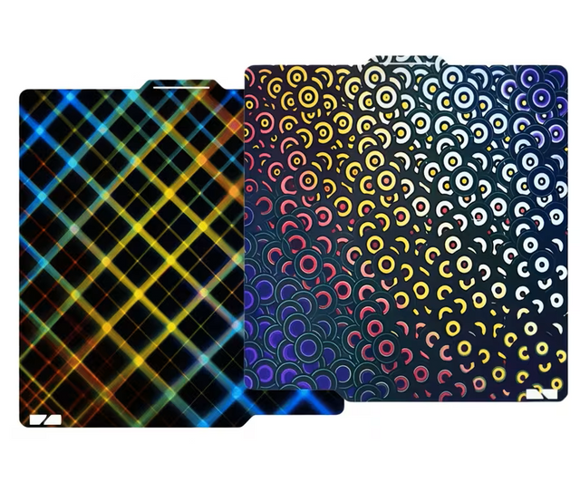 Bambu Lab Build Plate Smooth Rainbow Gear & Kaleidoscope