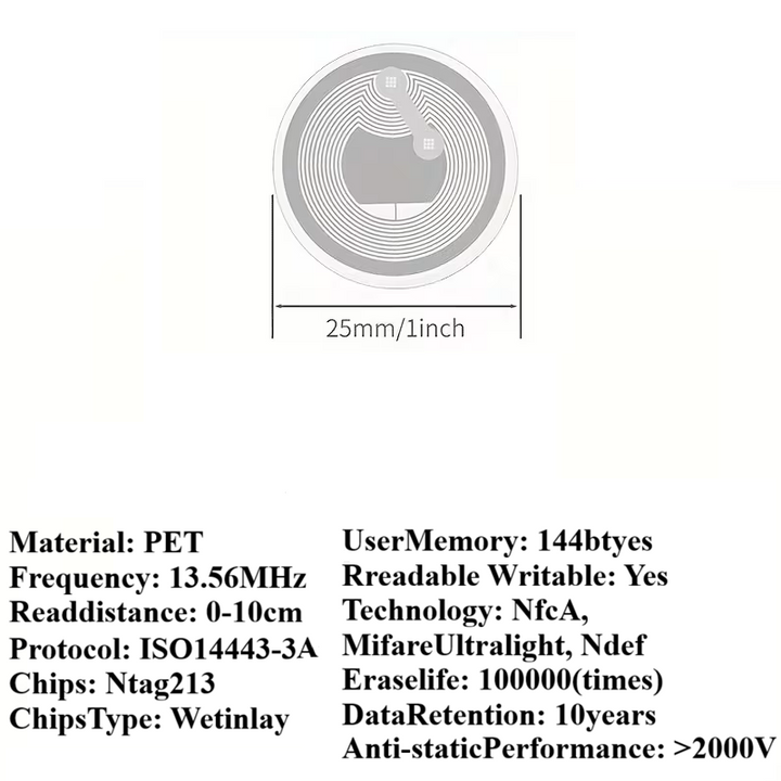 NFC Tags (10 Pack)